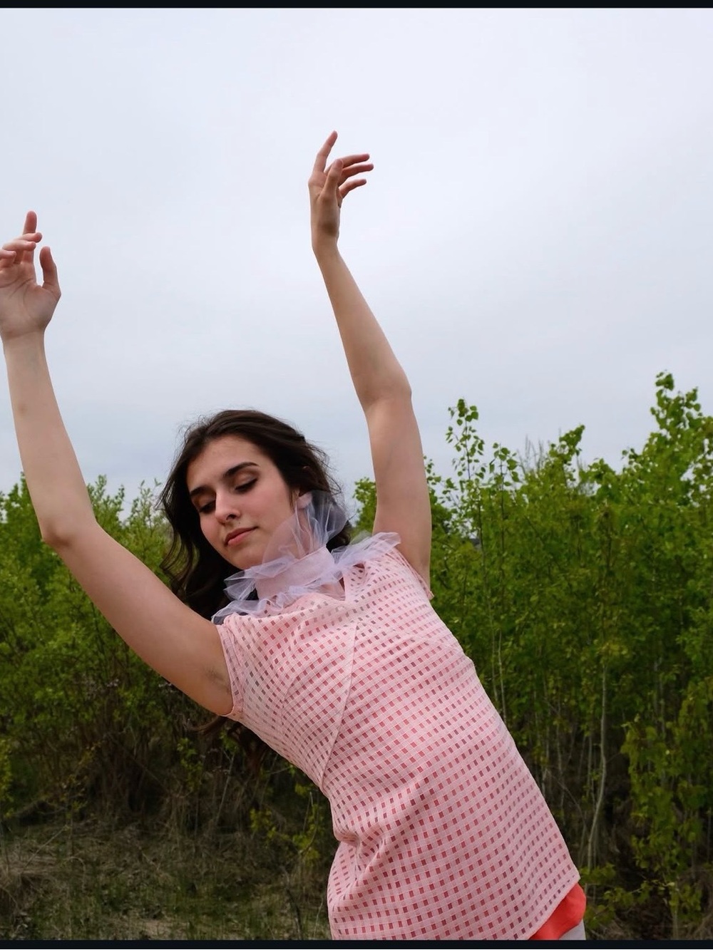 Faun Studio Gather Gingham Blouse